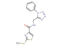 2-(methylthio)-N-[(1-phenyl-1H-tetrazol-5-yl)methyl]-1,3-thiazole-4-carboxamide