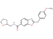 2-(4-methoxybenzyl)-N-(tetrahydro-2-furanylmethyl)-1,3-benzoxazole-6-carboxamide