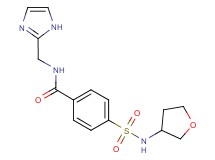 N-(1H-imidazol-2-ylmethyl)-4-[(tetrahydro-3-furanylamino)sulfonyl]benzamide
