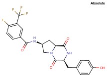4-fluoro-N-[(3S,7S,8aS)-3-(4-hydroxybenzyl)-1,4-dioxooctahydropyrrolo[1,2-a]pyrazin-7-yl]-3-(trifluoromethyl)benzamide
