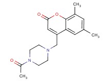 4-[(4-acetylpiperazin-1-yl)methyl]-6,8-dimethyl-2H-chromen-2-one