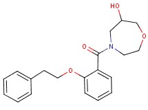 4-[2-(2-phenylethoxy)benzoyl]-1,4-oxazepan-6-ol