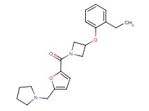 1-[(5-{[3-(2-ethylphenoxy)-1-azetidinyl]carbonyl}-2-furyl)methyl]pyrrolidine