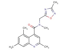 N,2,5,7-tetramethyl-N-[(3-methyl-1,2,4-oxadiazol-5-yl)methyl]quinoline-4-carboxamide