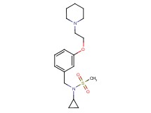 N-cyclopropyl-N-{3-[2-(1-piperidinyl)ethoxy]benzyl}methanesulfonamide