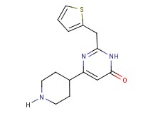 6-piperidin-4-yl-2-(2-thienylmethyl)pyrimidin-4(3H)-one