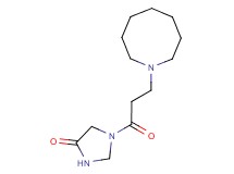 1-(3-azocan-1-ylpropanoyl)imidazolidin-4-one