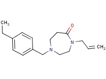 4-allyl-1-(4-ethylbenzyl)-1,4-diazepan-5-one