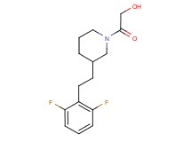 2-{3-[2-(2,6-difluorophenyl)ethyl]-1-piperidinyl}-2-oxoethanol