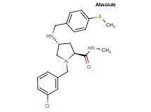 (4R)-1-(3-chlorobenzyl)-N-methyl-4-{[4-(methylthio)benzyl]amino}-L-prolinamide