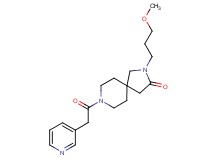 2-(3-methoxypropyl)-8-(pyridin-3-ylacetyl)-2,8-diazaspiro[4.5]decan-3-one