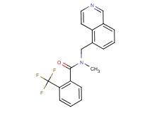 N-(5-isoquinolinylmethyl)-N-methyl-2-(trifluoromethyl)benzamide