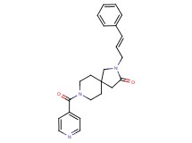 8-isonicotinoyl-2-[(2E)-3-phenyl-2-propen-1-yl]-2,8-diazaspiro[4.5]decan-3-one