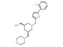 [(3R*,5R*)-1-{[5-(2-fluorophenyl)-2-furyl]methyl}-5-(morpholin-4-ylmethyl)piperidin-3-yl]methanol