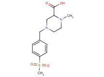 1-methyl-4-[4-(methylsulfonyl)benzyl]piperazine-2-carboxylic acid