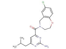 4-[(7-chloro-2,3-dihydro-1,4-benzoxazepin-4(5H)-yl)carbonyl]-6-isobutylpyrimidin-2-amine