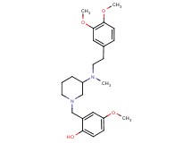 2-({3-[[2-(3,4-dimethoxyphenyl)ethyl](methyl)amino]-1-piperidinyl}methyl)-4-methoxyphenol