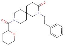 2-(2-phenylethyl)-9-(tetrahydro-2H-pyran-2-ylcarbonyl)-2,9-diazaspiro[5.5]undecan-3-one