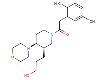 3-{(3R*,4S*)-1-[(2,5-dimethylphenyl)acetyl]-4-morpholin-4-ylpiperidin-3-yl}propan-1-ol