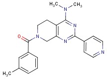 N,N-dimethyl-7-(3-methylbenzoyl)-2-(4-pyridinyl)-5,6,7,8-tetrahydropyrido[3,4-d]pyrimidin-4-amine