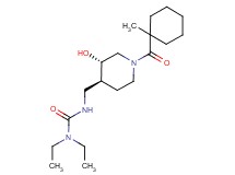 N,N-diethyl-N'-({(3S*,4S*)-3-hydroxy-1-[(1-methylcyclohexyl)carbonyl]piperidin-4-yl}methyl)urea