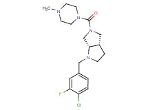 (3aS,6aS)-1-(4-chloro-3-fluorobenzyl)-5-[(4-methylpiperazin-1-yl)carbonyl]octahydropyrrolo[3,4-b]pyrrole