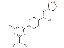 1-(2-isopropyl-6-methylpyrimidin-4-yl)-N-methyl-N-(tetrahydrofuran-3-ylmethyl)piperidin-4-amine