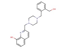 2-({4-[2-(hydroxymethyl)benzyl]piperazin-1-yl}methyl)quinolin-8-ol