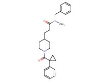 N-benzyl-N-methyl-3-{1-[(1-phenylcyclopropyl)carbonyl]-4-piperidinyl}propanamide