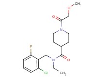 N-(2-chloro-6-fluorobenzyl)-N-ethyl-1-(methoxyacetyl)piperidine-4-carboxamide