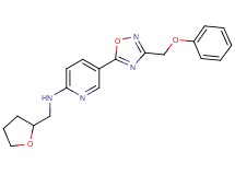 5-[3-(phenoxymethyl)-1,2,4-oxadiazol-5-yl]-N-(tetrahydro-2-furanylmethyl)-2-pyridinamine