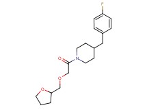 4-(4-fluorobenzyl)-1-[(tetrahydro-2-furanylmethoxy)acetyl]piperidine