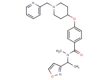 N-[1-(3-isoxazolyl)ethyl]-N-methyl-4-{[1-(2-pyridinylmethyl)-4-piperidinyl]oxy}benzamide