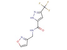 N-(isoxazol-3-ylmethyl)-3-(trifluoromethyl)-1H-pyrazole-5-carboxamide