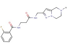2-fluoro-N-{3-oxo-3-[(4,5,6,7-tetrahydropyrazolo[1,5-a]pyrazin-2-ylmethyl)amino]propyl}benzamide hydrochloride
