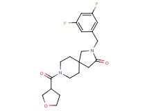 2-(3,5-difluorobenzyl)-8-(tetrahydro-3-furanylcarbonyl)-2,8-diazaspiro[4.5]decan-3-one