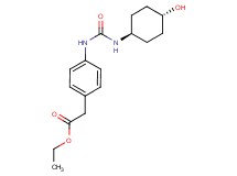 ethyl [4-({[(trans-4-hydroxycyclohexyl)amino]carbonyl}amino)phenyl]acetate