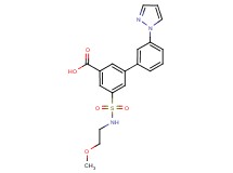 5-{[(2-methoxyethyl)amino]sulfonyl}-3'-(1H-pyrazol-1-yl)biphenyl-3-carboxylic acid