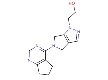 2-[5-(6,7-dihydro-5H-cyclopenta[d]pyrimidin-4-yl)-5,6-dihydropyrrolo[3,4-c]pyrazol-1(4H)-yl]ethanol