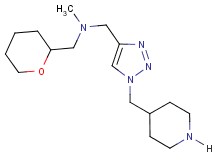 N-methyl-1-[1-(piperidin-4-ylmethyl)-1H-1,2,3-triazol-4-yl]-N-(tetrahydro-2H-pyran-2-ylmethyl)methanamine