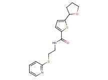 N-[2-(2-pyridinylthio)ethyl]-5-(tetrahydro-2-furanyl)-2-thiophenecarboxamide