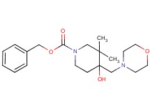 benzyl 4-hydroxy-3,3-dimethyl-4-(morpholin-4-ylmethyl)piperidine-1-carboxylate
