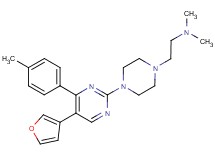 (2-{4-[5-(3-furyl)-4-(4-methylphenyl)pyrimidin-2-yl]piperazin-1-yl}ethyl)dimethylamine