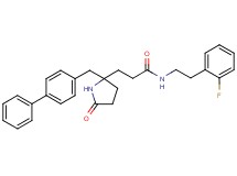 3-[2-(4-biphenylylmethyl)-5-oxo-2-pyrrolidinyl]-N-[2-(2-fluorophenyl)ethyl]propanamide