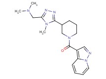 N,N-dimethyl-1-{4-methyl-5-[1-(pyrazolo[1,5-a]pyridin-3-ylcarbonyl)piperidin-3-yl]-4H-1,2,4-triazol-3-yl}methanamine