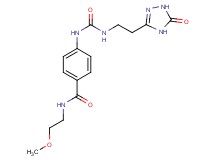 N-(2-methoxyethyl)-4-[({[2-(5-oxo-4,5-dihydro-1H-1,2,4-triazol-3-yl)ethyl]amino}carbonyl)amino]benzamide