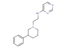 N-[2-(3-phenylpiperidin-1-yl)ethyl]pyrimidin-4-amine