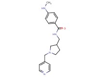 4-(methylamino)-N-{[1-(pyridin-4-ylmethyl)pyrrolidin-3-yl]methyl}benzamide