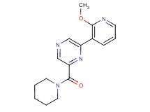 2-(2-methoxypyridin-3-yl)-6-(piperidin-1-ylcarbonyl)pyrazine