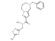 5-benzyl-N-methyl-N-[(5-methyl-1,2,4-oxadiazol-3-yl)methyl]-5,6,7,8-tetrahydro-4H-pyrazolo[1,5-a][1,4]diazepine-2-carboxamide